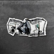 Car Sticker Creative Fold Dollar Dollar Funny Car Sticker Car Sticker Computer Case Body Decoration 