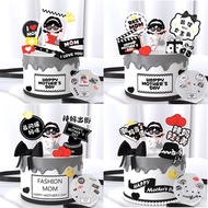 【𝐑𝐞𝐚𝐝𝐲 𝐒𝐭𝐨𝐜𝐤】Branded Bag LV Mom Lady Makeup Perfume Lipstick Cake Wrapping Soft Clay Cutter Topper D