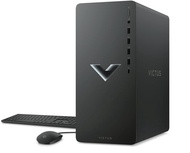 HP Victus 15L Gaming Desktop Computer, AMD Ryzen 5 5600G 6 cores(up to 4.4 GHz), AMD Radeon RX 6400,