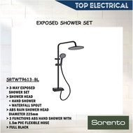 SORENTO EXPOSED SHOWER SET / 3 WAY SHOWER SET / SRTWT9613-BL / SRTWT9614