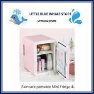 Portable mini skincare cosmetics fridge peti sejuk cooler 4L suitable for travel, car, office, hostel use