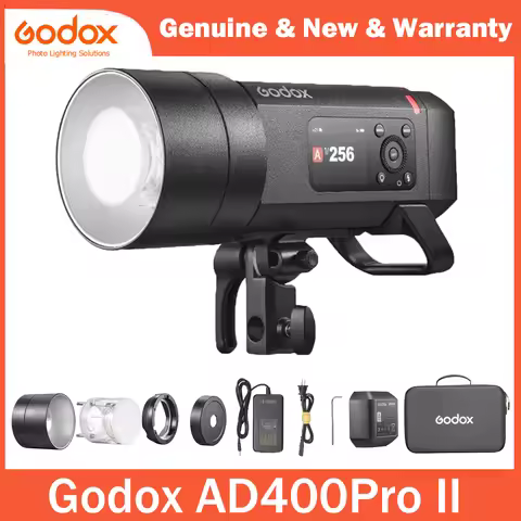 Godox AD400 Pro II AD400Pro II Portable 400W Outdoor Flash Strobe, 2.4G TTL 1/8000 HSS Monolight, 26