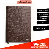 Leather notebook / notebook / notebook / agenda - (free custom name)