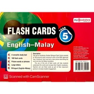 【myBookstore】FLASH CARDS Year 5 English-Malay 2021 - Aligned to the MOE CEFR Year 5 Textbook