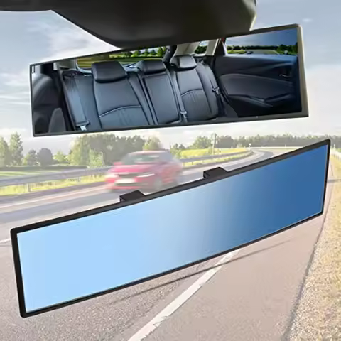Car Baby Mirrors Interior Rear View Mirror Wide Angle Convex Rearview Mirror Anti Glare Large Vision