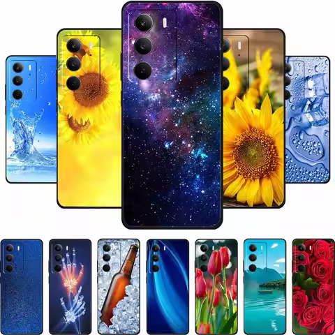 For Realme C75 Phone Case 6.72" Fashion Black Silicone Soft Coque For Realme C75 C75x V70s 14x Back 