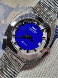 Technos 青金石自動機械錶日歷古董錶復古男錶手錶Automatic watch