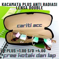 BARU / KACAMATA BACA DOUBLE FOKUS PRIA DAN WANITA LENSA ANTI RADIASI / KACAMATA PLUS BISA BUAT BACA DAN BUAT JALAN MODEL TERBARU / FREE KOTAK DAN LAP PEMBERSIH