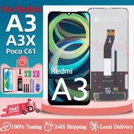 For Xiaomi Redmi A3 / Poco C61 LCD Display With Frame Digitizer Touch Screen 23129RN51X Assembly