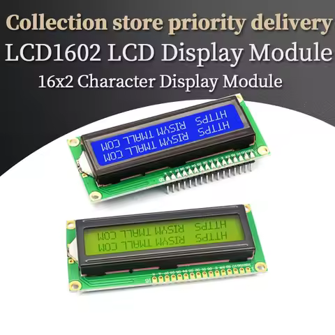 LCD1602 1602 LCD Module Blue / Yellow Green Screen 16x2 Character LCD Display PCF8574T PCF8574 IIC I
