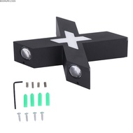BOOMLIFE1238C Wall Mount Lamp, X Shaped IP65 Waterproof Wall Light, Decorative 7W AC 85-265V Aluminu