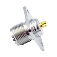 UHF-KF RF Connector M Female Head Welding PCB Board UHF Female Head Flange Disc 25mm Conversion Head