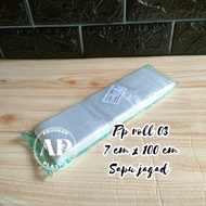 PP Plastic Roll 03 micron 7 cm 100 meters (03 x 7cm x 100m)