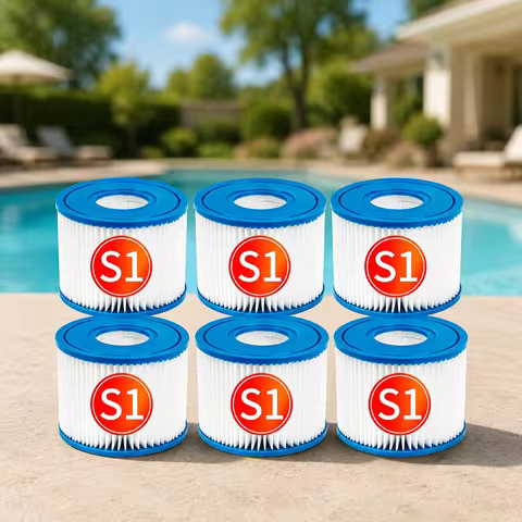 Type S1 Bestway Swimming Pool 4pcs Replacement Swimming Pool Filter Fit for Bestway Flowclear Size V