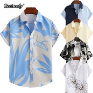 Casual shirt men plus size Short Sleeve hawaiian shirts man Cool Summer Beach Shirt Pantai Casual ba