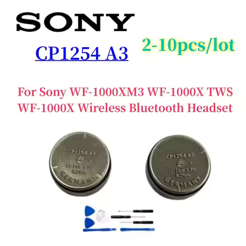 2-10pcs New 3.7V Li-ion CP1254 For Varta 55mAh CP1254 A3 Battery For True Headset for Edifier TWS nb