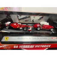 Hot Wheels f1 1: 43 Ferrari f150 Ferrari 60th Anniversary Victory Car Model Figure 1951-2021 Dual Ca