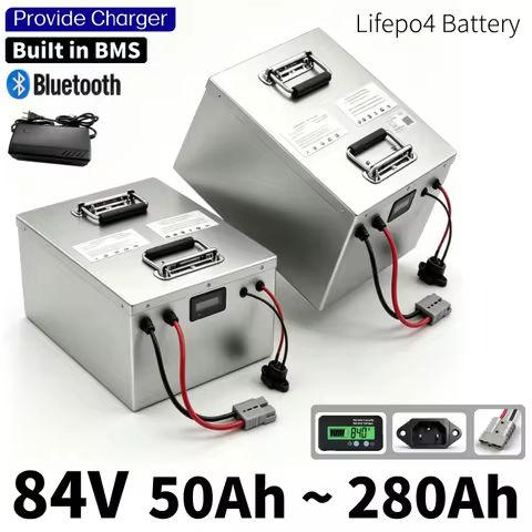 CN-84V 50Ah 85Ah 100Ah 140Ah 170Ah 200Ah 280Ah BMS Lithium Lifepo4 Battery EV Motorcycle Sightseeing