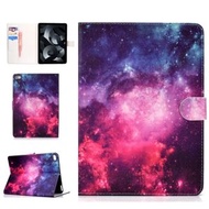 全城熱賣 - 適用於 iPad Air / iPad Air 2 2016 / iPad Pro9.7 / iPad9.7 / 2017 / 2018 彩繪圖案左右開皮套 帶支架&卡槽&休眠（星空）