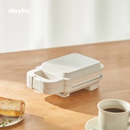 Olayks ขนมปังปิ้งเครื่องทำขนมปัง,ขนมปังปิ้งวาฟเฟิลสำหรับใช้ในครัวเรือนขนาดเล็กเครื่องมือเอนกประสงค์อาหารเช้าแบบแซนวิช
