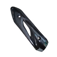 Black carbon Exhaust shield cover carburetorBEAT AJMVARIATION99 AJMVARIATION99