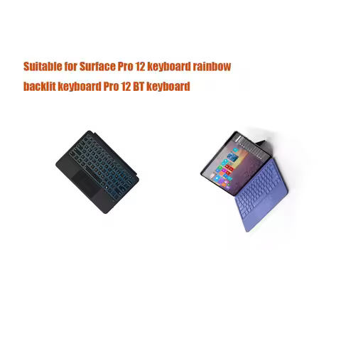 Suitable for Surface Pro 12 keyboard rainbow backlit keyboard Pro 12 BT keyboard