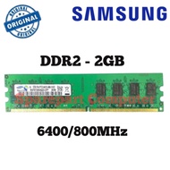 RAM SAMSUNG DDR2 2GB 6400/800MHz RAM PC/COMPUTER ORIGINAL