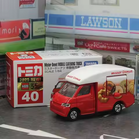 Takara Tomy Tomica No. 40 Mister Donuts Mobile Sales Car Alloy car Diecast Model Replica Series Chil