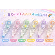 UMOE  iAuto Deco Tape Refill 6mm x 6m | Cute Colorful Highlight Tape | Smooth & Easy