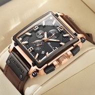 Weston's new men's watch men's multifunctional luminous live square waterproof quartz tide men's Wat