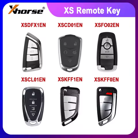 1/2/5PCS XHORSE XS Series Universal Smart Key XSKFF0EN XSKFF1EN XSCL01EN XSCD01EN XSDFX1EN XSFO02EN 