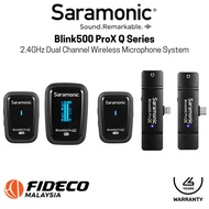Saramonic Blink500 ProX Q1 / Q2 / Q3 /Q4 / Q5 / Q6 2.4GHz Dual-Channel Wireless Microphone System
