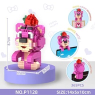 Lego Mini Assembly Model Cartoon Character Demon Slayer Sword - Lina Fox - Losto Strawberry Bear 3D 