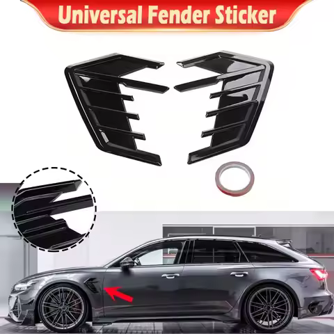 Universal Car Side Fender Vent Wing Cover Trim Fender Decoration for AUDI A3 8V A4 A6 B8 Q3 Q5 RS5 R