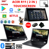 Acer R11 Touchscreen 2 In 1 Chromebook 4GB Ram SSD Slim SPEAKER NICE PLAYSTORE CHROME OS LAPTOP