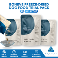 Boneve Freeze-Dried Dog Food 5g Trial Pack Raw Beef and Hoki Grain Free Vitamin C Boosts Immunity Skin &amp; Coat Nutrients