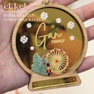 Christmas Bauble Ornament - Personalized 3D Christmas Globe
