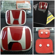 Honda Civic FD Honda Civic FC Honda Civic FB Honda Civic EK Red Logo Steering Emblem