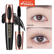 Macfee 4D Plump Mascara with Eyelash Curler, Waterproof, Volumizing, Lengthening, Smudge Proof for D