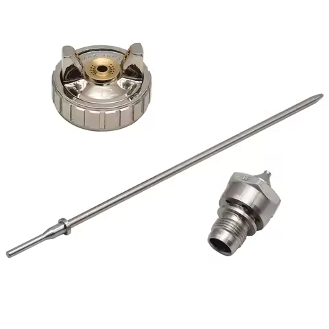 MP-500 Spray Gun Nozzle 1.7mm LVLP Paint Gun Nozzle Needle and Nozzle Cap Set Spray Paint Air Cap Sp
