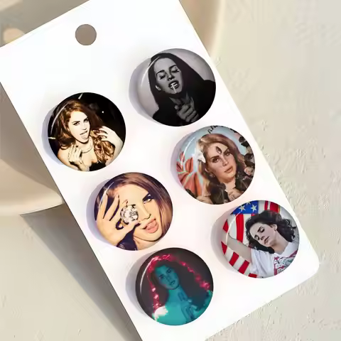 Singer Lana cool Del Rey Animals Funny Brooches Badge Backpack Clothes Gift Accessory