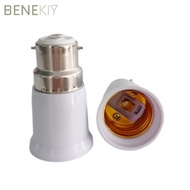 BENEKIY LED Lamp Adapter, Long Lasting B22 To E27 B22 To E27 Adapter, Universal Edison Screw Heat Re