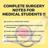 COMPLETE NOTES of Surgery for MEDICAL STUDENTS