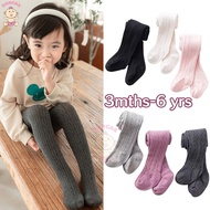 [M'sia Stock🧦🍒 0-6Years🧦 Kids Baby Girls Cotton Leggings stocking Children Babygirl Elastic Waist Ti