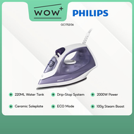 Philips GC1752/36 EasySpeed Steam Iron - 220ml, Featuring Ceramic Soleplate Drip-Stop System 100g Steam Boost
