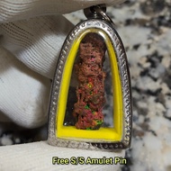 Colorful Pillar Leklai Pendant 彩柱力泥吊坠 Leklai Amulet 马来西亚力泥 100% Natural Leklai