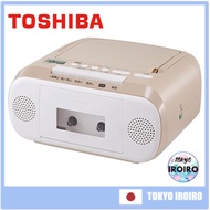 [Direct from Japan Used] TOSHIBA TY-CDM1-C (Beige) CD Radio Cassette Recorder Wide FM