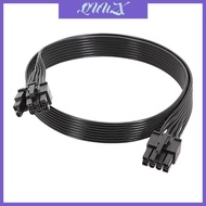 QUU 8Pin to 6+2 Pin PCIE GPU Power Cable for Enhanceds GPU Power Connection