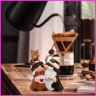 Coffee Gnomes Figurines Coffee Gnomes Themed Statue Decor Small Gnomes Resin Coffee Bar Accessories 