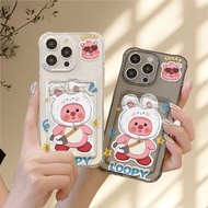 MERAH Silicone Material Case Cute red face Loopy Casing For Vivo Y28s Y28 Y37 Y18t Y100 Y300 Y02s Y0